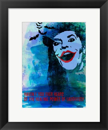 Framed Laughter Watercolor Print