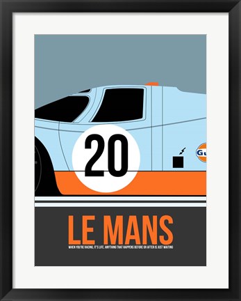 Framed Le Mans 2 Print