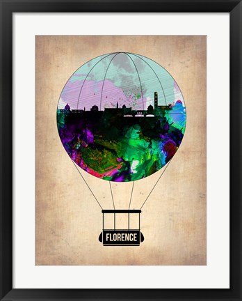 Framed Florence Air Balloon Print