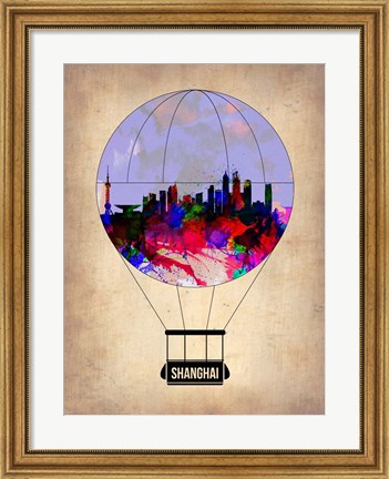 Framed Shanghai Air Balloon Print