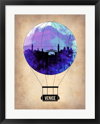 Framed Venice Air Balloon Print