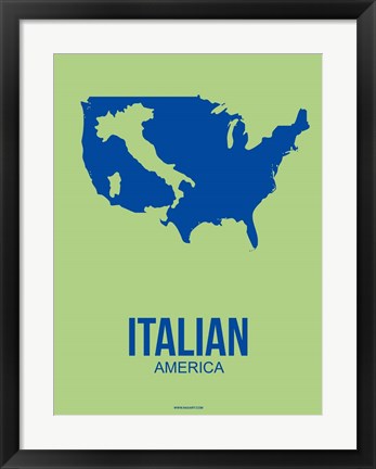 Framed Italian America 1 Print