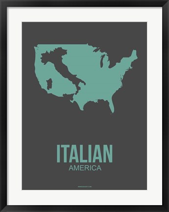 Framed Italian America 2 Print