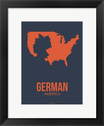 Framed German America 2 Print