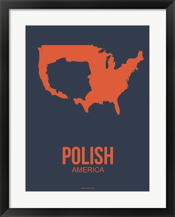 Framed Polish America 2 Print
