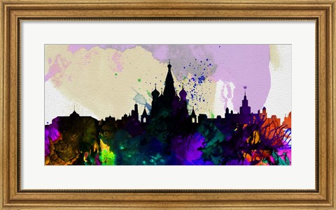 Framed Moscow City Skyline Print
