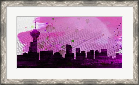 Framed Vancouver City Skyline Print