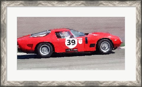 Framed Ferrari 250 GTB SWB Bizzarrini Print