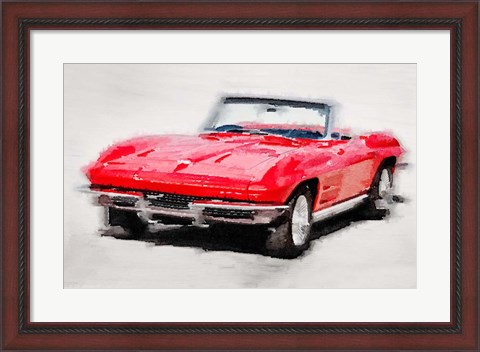 Framed 1964 Corvette Stingray Print