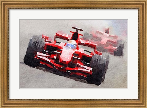 Framed Ferrari F1 Race Print