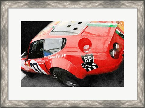 Framed Ferrari Reear Detail Print