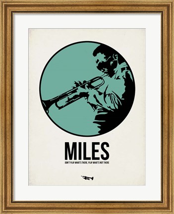 Framed Miles 1 Print