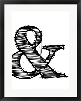 Framed Ampersand 1 Print