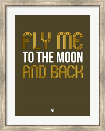 Framed Fly Me To The Moon And Back Print