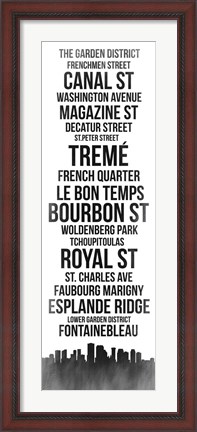 Framed Streets of New Orleans 3 Print