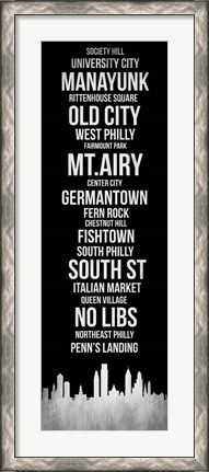 Framed Streets of Philadelphia 2 Print