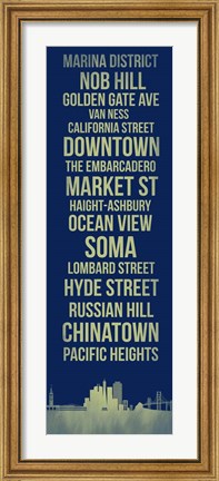 Framed Streets of San Francisco 4 Print