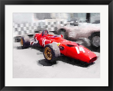 Framed Ferrari 312 Laguna Seca Print