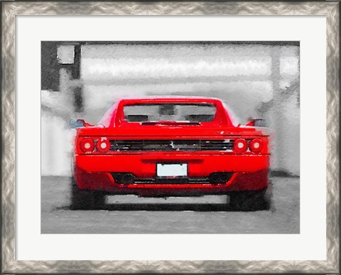 Framed Ferrari F512 Rear Print
