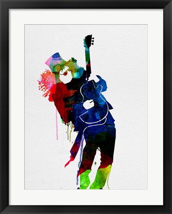 Framed Slash Watercolor Print