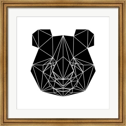 Framed Black Panda Print