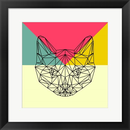 Framed Party Cat Print