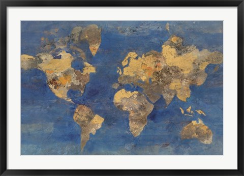 Framed Golden World Print