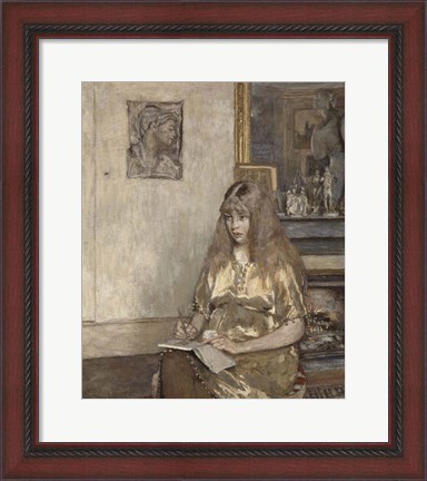 Framed Portrait of Genevieve Bernheim de Villers (1907-1936) Print