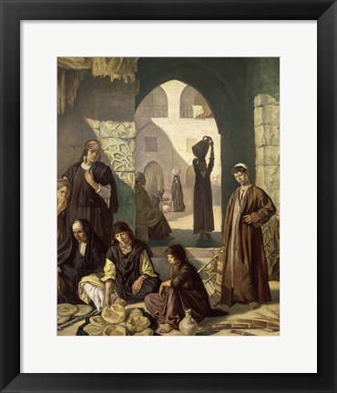 Framed Merchants of Cairo, 1900 Print