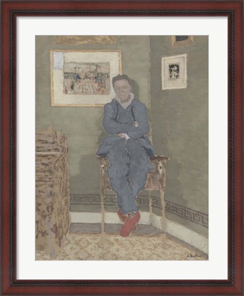 Framed Portrait of Felix Vallotton (1865-1925) Print