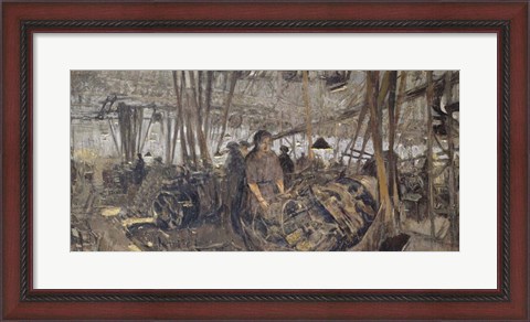Framed Weapon factory at Lyon: the Turns, 1916-1917 Print