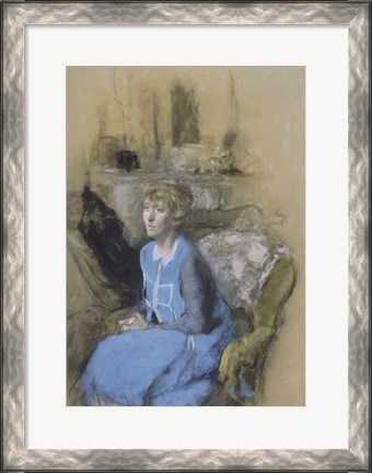 Framed Woman in Blue, c. 1925-1930 Print
