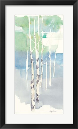 Framed Aspens Panel I Print