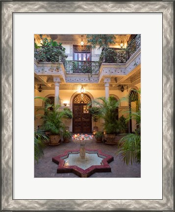 Framed Villa des Orangers Hotel, Marrakesh, Morocco Print