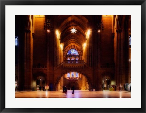 Framed Liverpool Cathedral, Church of England, Merseyside, England Print