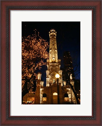Framed Old Water Tower, Chicago, Illinois Print