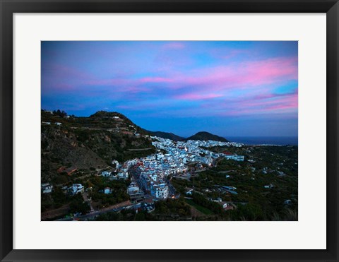 Framed Frigiliana, Costa del Sol, Malaga Province, Andalucoa, Spain Print