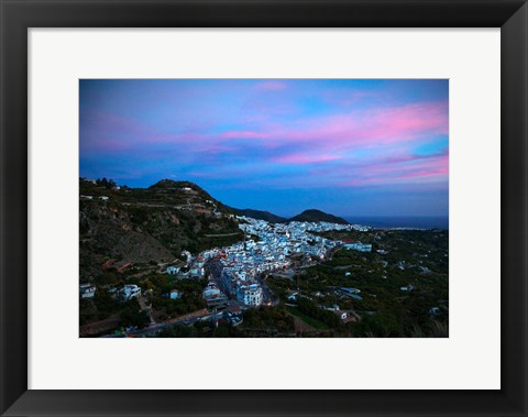 Framed Frigiliana, Costa del Sol, Malaga Province, Andalucoa, Spain Print