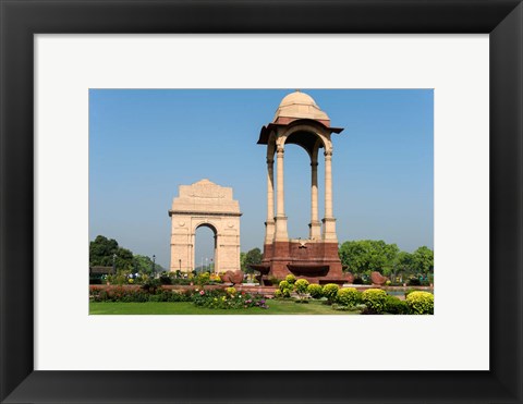 Framed View of the India Gate, New Delhi, India Print
