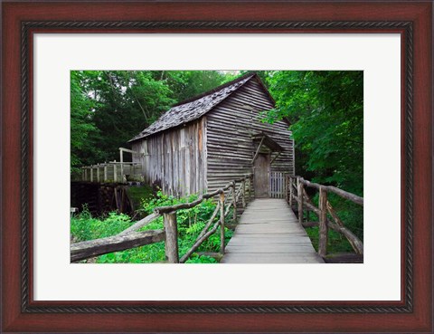 Framed Cable Mill at Cades Cove, Tennessee Print
