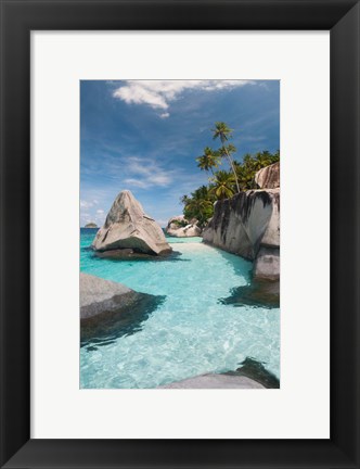 Framed Pulau Dayang Beach, Malaysia Print