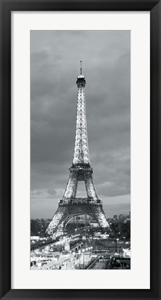 Framed Eiffel Tower and Christmas Market, Paris, France Print