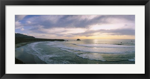 Framed Big Sur Sunset, California Print