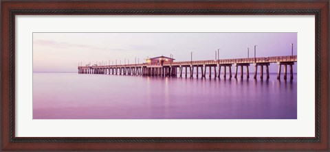 Framed Gulf State Park Pier, Gulf Shores, Baldwin County, Alabama Print