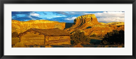 Framed Ghost Ranch at Sunset, Abiquiu, New Mexico Print