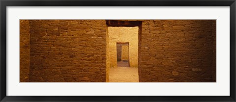 Framed Anasazi Ruins, Pueblo Bonito, New Mexico Print