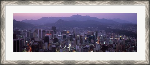 Framed Central Business District, Seoul, South Korea Print