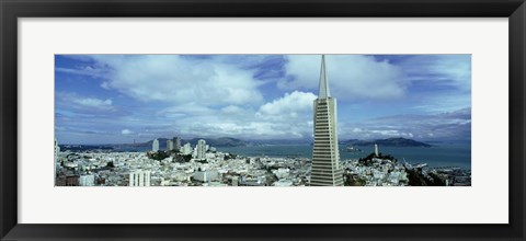 Framed Skyline with Transamerica Building, San Fransisco Print