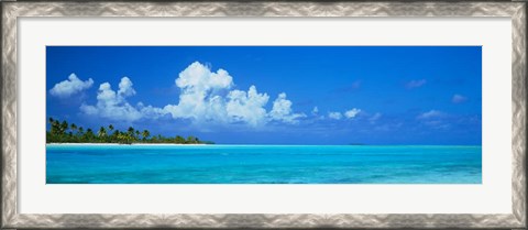 Framed Island in the Ocean, Polynesia Print