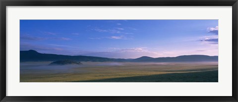 Framed Valle Grande, Valles Caldera National Preserve, New Mexico Print